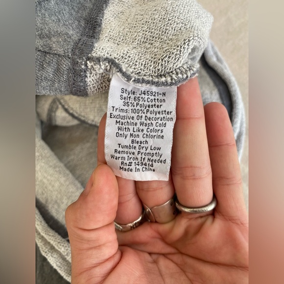 Johnny Was Acacia Tiered Embroidered Floral Gray Hooded Zip Front Jacket Small - Picture 8 of 10